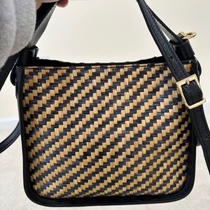 Anna Paola black Italian  leather bag ( NEW WiTH TAGS)